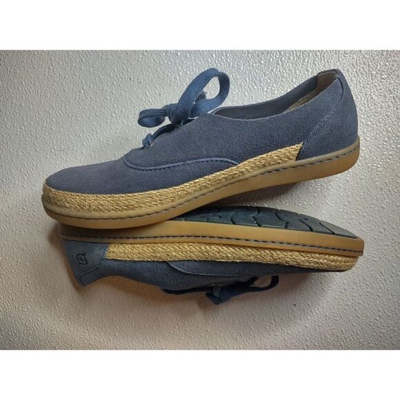 BORN Blue Suede Leather Capela Sneakers Size 8M - Picture 3 of 16